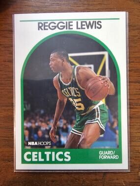Reggie Lewis 1989-1990 NBA Hoops #17 - Rookie - Boston Celtics - NBA